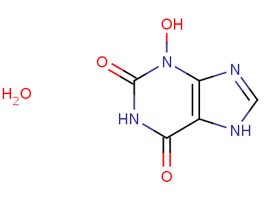 13479-29-3;64038-49-9  3-hydroxy-3,7-dihydro-1H-purine-2,6-dione hydrate (1:1)