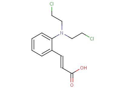 64976-97-2  (2E)-3-{2-[bis(2-chloroethyl)amino]phenyl}prop-2-enoic acid