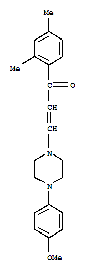 65201-19-6  (2E)-1-(2,4-dimethylphenyl)-3-[4-(4-methoxyphenyl)piperazin-1-yl]prop-2-en-1-one