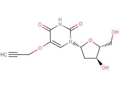 65367-85-3  1-(2-deoxypentofuranosyl)-5-(prop-2-yn-1-yloxy)pyrimidine-2,4(1H,3H)-dione