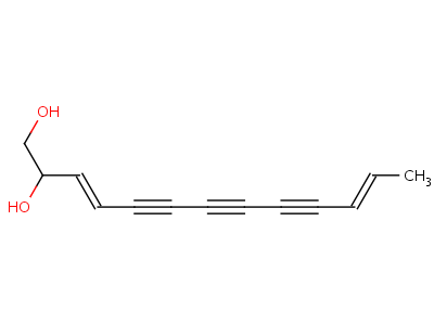 65398-35-8  (3E,11E)-trideca-3,11-diene-5,7,9-triyne-1,2-diol