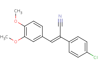 65952-64-9  (2Z)-2-(4-chlorophenyl)-3-(3,4-dimethoxyphenyl)prop-2-enenitrile