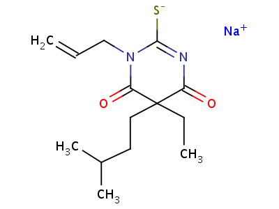 66941-64-8  5-ethyl-5-(3-methylbutyl)-1-prop-2-en-1-yl-2-thioxodihydropyrimidine-4,6(1H,5H)-dione