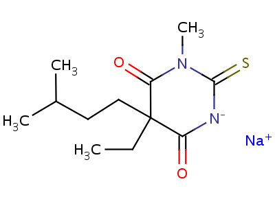 66968-54-5  5-ethyl-1-methyl-5-(3-methylbutyl)-2-thioxodihydropyrimidine-4,6(1H,5H)-dione
