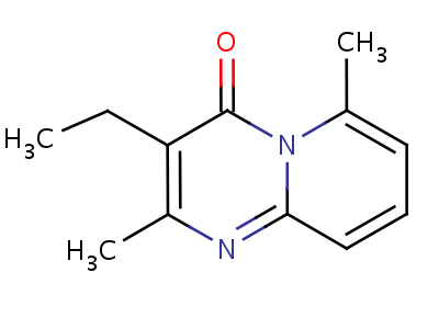 70381-39-4;70381-44-1  3-ethyl-2,6-dimethyl-4H-pyrido[1,2-a]pyrimidin-4-one hydrochloride (1:1)