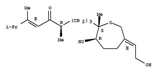 71117-50-5  (3E,6R)-9-[(2S,3R,6E)-3-hydroxy-6-(2-hydroxyethylidene)-2-methyloxepan-2-yl]-2,3,6-trimethylnon-3-en-5-one