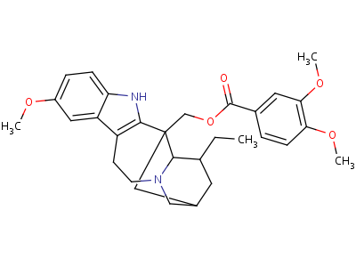 72989-13-0  (12-methoxyibogamin-18-yl)methyl 3,4-dimethoxybenzoate