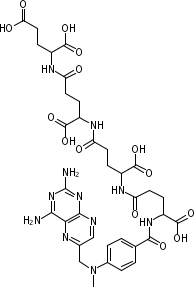 73610-81-8  N-(4-{[(2,4-diaminoptéridine-6-yl)méthyl](méthyl)amino}benzoyl)-L-gamma-glutamyl-L-gamma-glutamyl-L-gamma-glutamyl-L-acide glutamique 