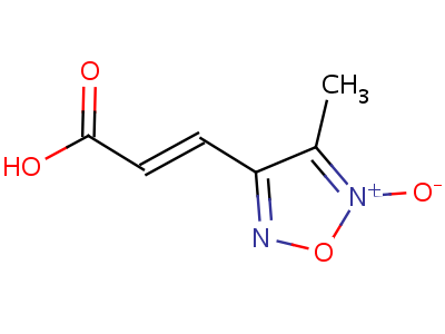 76152-44-8  (2E)-3-(4-methyl-5-oxido-1,2,5-oxadiazol-3-yl)prop-2-enoic acid