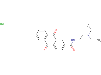 81086-02-4  N-[2-(diethylamino)ethyl]-9,10-dioxo-9,10-dihydroanthracene-2-carboxamide