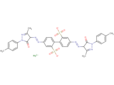 85566-69-4  Magnesium, 4,4'-bis[[4,5-dihydro-3-methyl-1-(4-methylphenyl)-5-oxo-1H-pyrazol-4-yl]azo][1,1'-biphenyl]-2,2'-disulfonate complexes