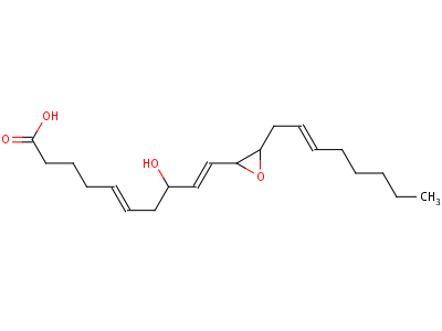 85589-24-8;96790-35-1  (5E,9E)-8-hydroxy-10-{3-[(2E)-oct-2-en-1-yl]oxiran-2-yl}deca-5,9-dienoic acid