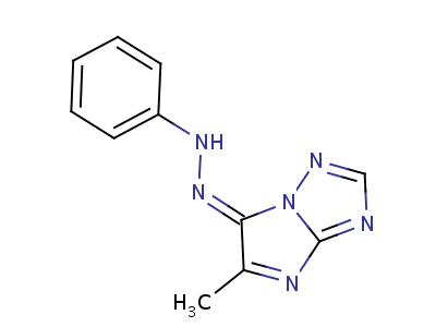 87287-57-8  (6E)-5-methyl-6-(phenylhydrazono)-6H-imidazo[1,2-b][1,2,4]triazole