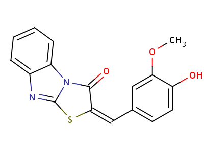 88498-93-5  2-((4-Hydroxy-3-methoxyphenyl)methylene)thiazolo(3,2-a)benzimidazol-3(2H)-one