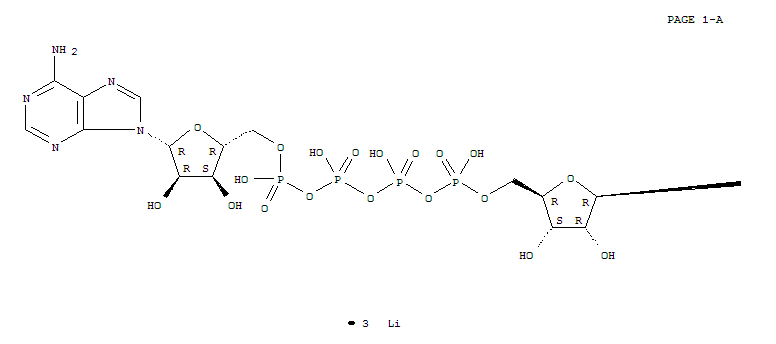 93858-63-0  Adenosine 5'-(pentahydrogen tetraphosphate), 5'→5'-ester with adenosine, trilithium salt