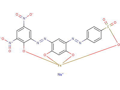 94021-51-9  sodium [4-[[2,4-dihydroxy-5-[(2-hydroxy-3,5-dinitrophenyl)azo]phenyl]azo]benzene-1-sulphonato(3-)]ferrate(1-)