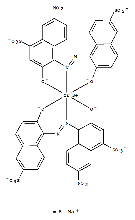 94021-56-4  pentasodium bis[3-hydroxy-4-[(2-hydroxy-6-sulpho-1-naphthyl)azo]-7-nitronaphthalene-1-sulphonato(4-)]chromate(5-)