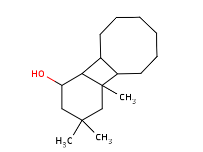 94087-05-5  tetradecahydro-3,3,4a-trimethylbenzo[3,4]cyclobuta[1,2]cycloocten-1-ol
