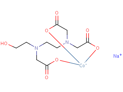 94233-10-0  sodium [N-[2-[bis(carboxymethyl)amino]ethyl]-N-(2-hydroxyethyl)glycinato(3-)]cobaltate(1-)