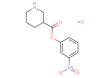 93801-23-1;94528-08-2  3-nitrophenyl piperidine-3-carboxylate hydrochloride (1:1)