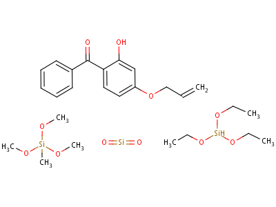 96195-80-1  Methanone, (2-hydroxy-4-(2-propenyloxy)phenyl)phenyl-, reaction products with silica-trimethoxymethylsilane hydrolysis products and triethoxysilane