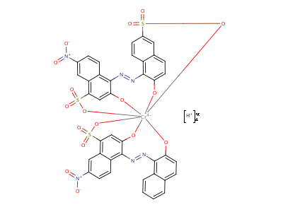97416-93-8  tetrahydrogen [3-hydroxy-4-[(2-hydroxy-1-naphthyl)azo]-7-nitronaphthalene-1-sulphonato(3-)][3-hydroxy-4-[(2-hydroxy-6-sulpho-1-naphthyl)azo]-7-nitronaphthalene-1-sulphonato(4-)]chromate(4-)
