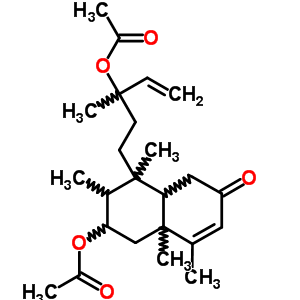 11055-84-8  4-[3-(acetyloxy)-3-methylpent-4-en-1-yl]-3,4,8,8a-tetramethyl-6-oxo-1,2,3,4,4a,5,6,8a-octahydronaphthalen-2-yl acetate