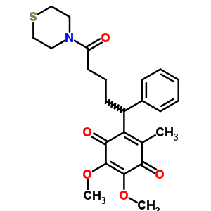 111885-18-8  2,3-dimethoxy-5-methyl-6-(5-oxo-1-phenyl-5-thiomorpholin-4-ylpentyl)cyclohexa-2,5-diene-1,4-dione