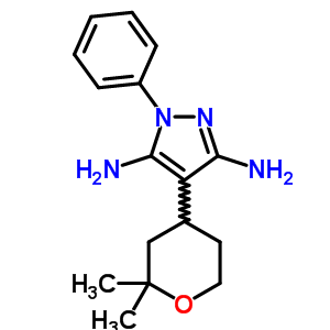 115596-49-1  4-(2,2-dimethyltetrahydro-2H-pyran-4-yl)-1-phenyl-1H-pyrazole-3,5-diamine