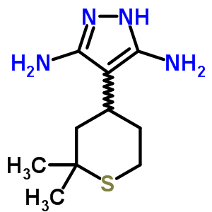 115596-50-4  4-(2,2-dimethyltetrahydro-2H-thiopyran-4-yl)-1H-pyrazole-3,5-diamine