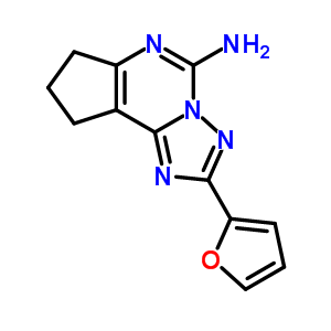 116799-18-9  2-furan-2-yl-8,9-dihydro-7H-cyclopenta[e][1,2,4]triazolo[1,5-c]pyrimidin-5-amine