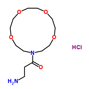 117007-36-0  3-oxo-3-(1,4,7,10-tetraoxa-13-azacyclopentadecan-13-yl)propan-1-amine hydrochloride