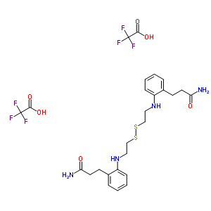 117507-07-0  3,3'-[disulfanediylbis(ethane-2,1-diyliminobenzene-2,1-diyl)]dipropanamide bis(trifluoroacetate)