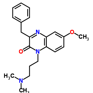 117928-85-5  3-benzyl-1-[3-(dimethylamino)propyl]-6-methoxyquinoxalin-2(1H)-one