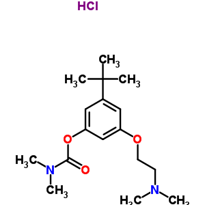 118116-17-9  3-tert-butyl-5-[2-(dimethylamino)ethoxy]phenyl dimethylcarbamate hydrochloride