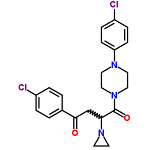120978-32-7  3-aziridin-1-yl-1-(4-chlorophenyl)-4-[4-(4-chlorophenyl)piperazin-1-yl]-4-oxobutan-1-one
