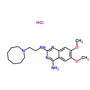 122001-65-4  N~2~-(2-azocan-1-ylethyl)-6,7-dimethoxyquinazoline-2,4-diamine hydrochloride