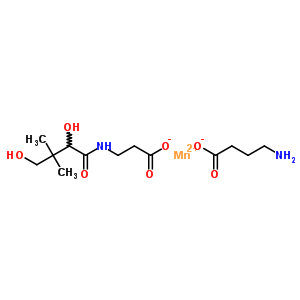 85625-90-7  manganese(2+) 4-aminobutanoate 3-[(2,4-dihydroxy-3,3-dimethylbutanoyl)amino]propanoate