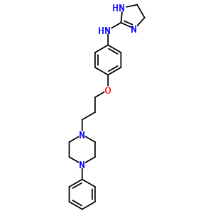 85868-70-8  N-{4-[3-(4-phenylpiperazin-1-yl)propoxy]phenyl}-4,5-dihydro-1H-imidazol-2-amine
