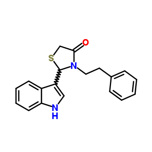 86427-44-3  2-(1H-indol-3-yl)-3-(2-phenylethyl)-1,3-thiazolidin-4-one