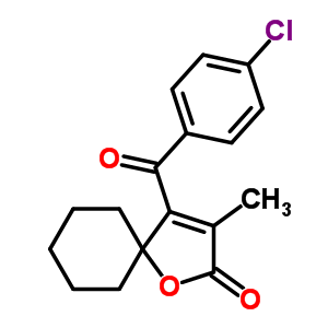 86560-08-9  4-[(4-chlorophenyl)carbonyl]-3-methyl-1-oxaspiro[4.5]dec-3-en-2-one