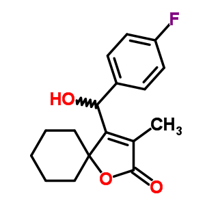 86560-16-9  4-[(4-fluorophenyl)(hydroxy)methyl]-3-methyl-1-oxaspiro[4.5]dec-3-en-2-one