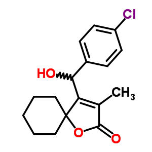 86560-17-0  4-[(4-chlorophenyl)(hydroxy)methyl]-3-methyl-1-oxaspiro[4.5]dec-3-en-2-one