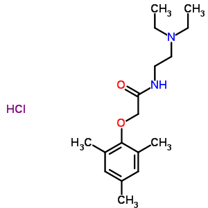 86745-98-4  N-[2-(diethylamino)ethyl]-2-(2,4,6-trimethylphenoxy)acetamide hydrochloride