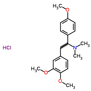 87203-70-1  2-(3,4-dimethoxyphenyl)-1-(4-methoxyphenyl)-N,N-dimethylethanamine hydrochloride