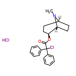 87421-56-5  (1R,2S,5S)-8-methyl-8-azabicyclo[3.2.1]oct-2-yl chloro(diphenyl)acetate hydrochloride