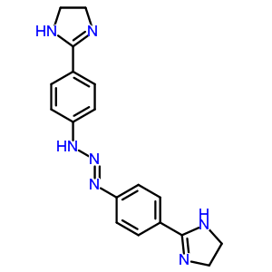 87550-55-8  2-(4-{(1E)-3-[4-(4,5-dihydro-1H-imidazol-2-yl)phenyl]triaz-1-en-1-yl}phenyl)-4,5-dihydro-1H-imidazole