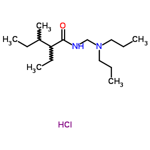 88018-46-6  N-[(dipropylamino)methyl]-2-ethyl-3-methylpentanamide hydrochloride