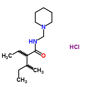 88018-52-4  2-ethyl-3-methyl-N-(piperidin-1-ylmethyl)pentanamide hydrochloride