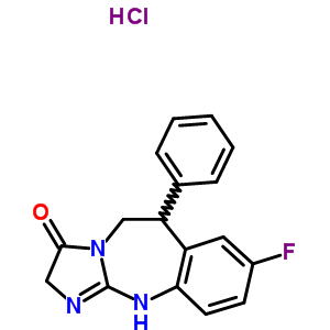 97845-07-3  8-fluoro-6-phenyl-2,5,6,11-tetrahydro-3H-imidazo[2,1-b][1,3]benzodiazepin-3-one hydrochloride